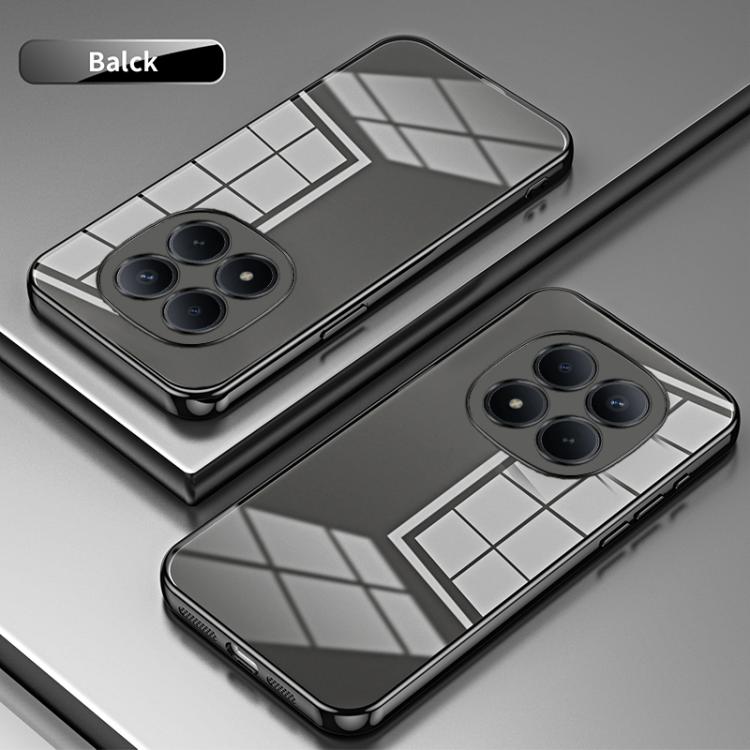 For Redmi Note 15 Pro 4G Global 163.2mm Transparent Plating Fine Hole Phone Case