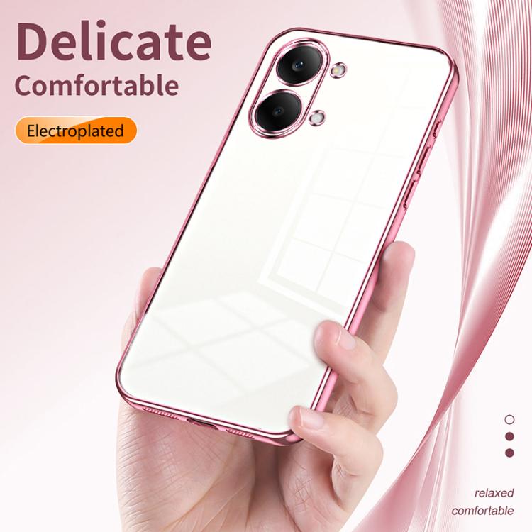 For Redmi Turbo 5 Max / Poco X8 Pro Max Transparent Plating Fine Hole Phone Case