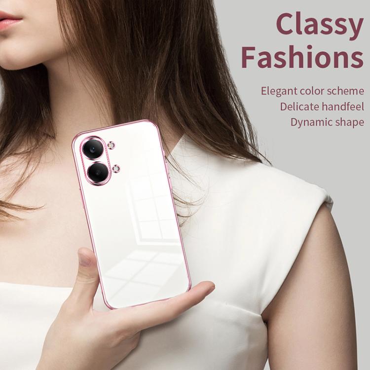 For Redmi Turbo 5 Max / Poco X8 Pro Max Transparent Plating Fine Hole Phone Case