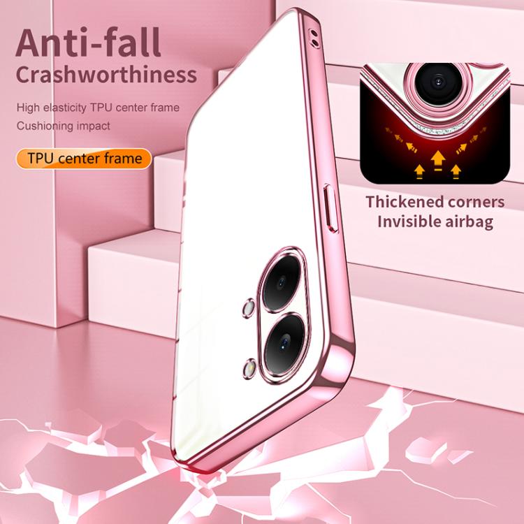 For Redmi Turbo 5 Max / Poco X8 Pro Max Transparent Plating Fine Hole Phone Case