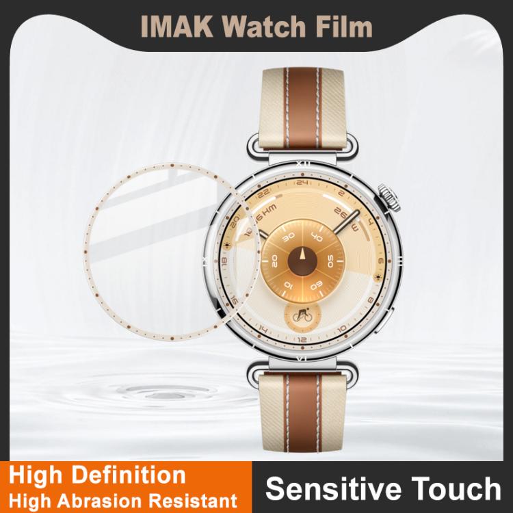 For Huawei Watch GT 6 41mm IMAK Plexiglass HD Watch Protective Film - White Brown