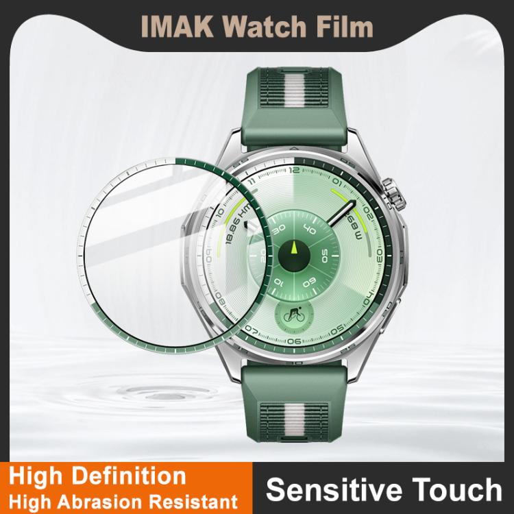 For Huawei Watch GT 6 46mm IMAK Plexiglass HD Watch Protective Film - Green  White