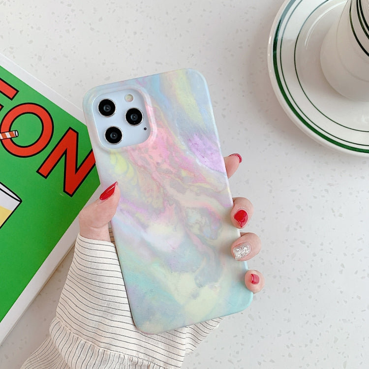 For iPhone 11 Gradient Marble Pattern TPU Protective Case