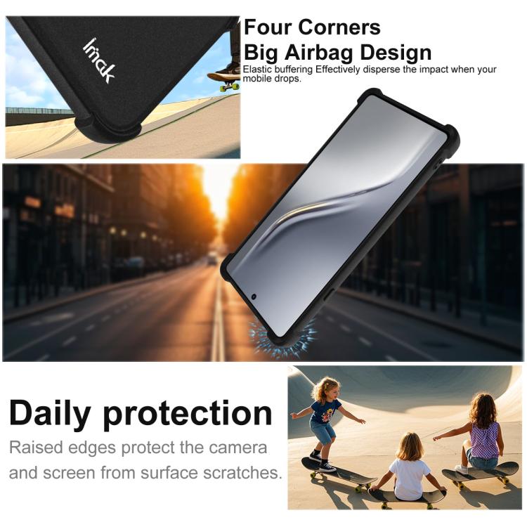 For Tecno Camon 40 4G / CM5 imak Shockproof Airbag TPU Phone Case - Matte Black
