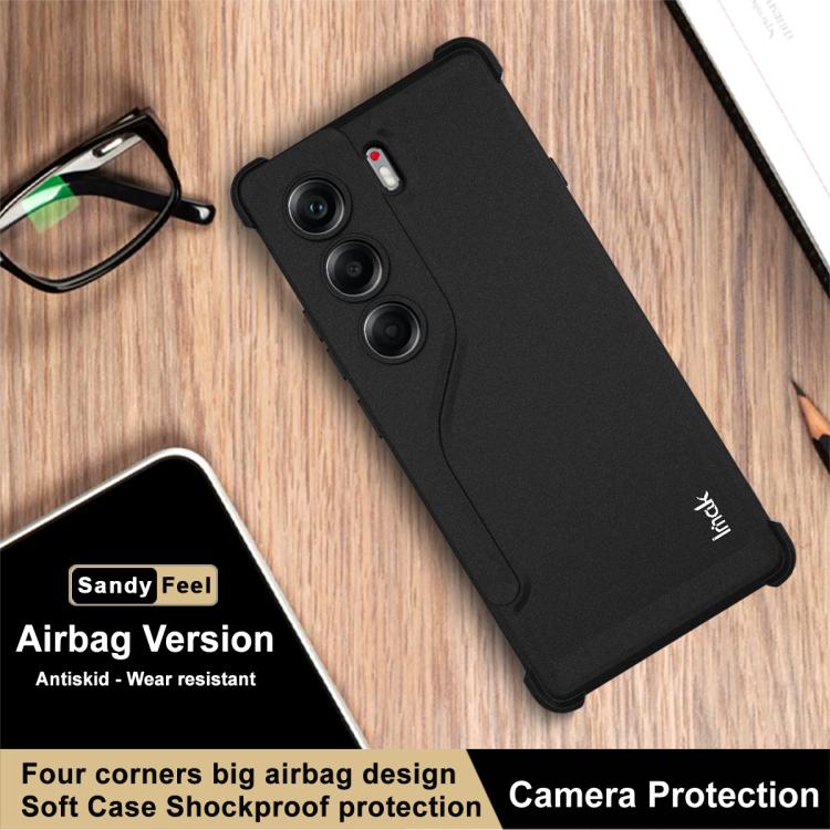 For Tecno Camon 40 4G / CM5 imak Shockproof Airbag TPU Phone Case - Matte Black