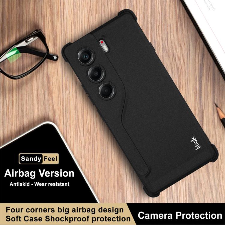For Tecno Camon 40 Pro 4G / CM6 imak Shockproof Airbag TPU Phone Case - Matte Black