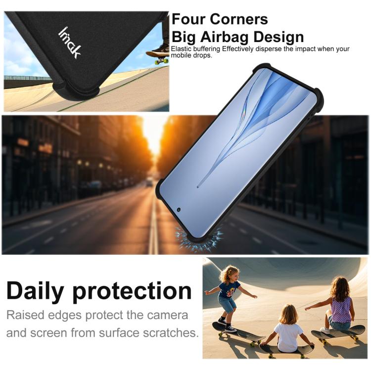 For Tecno Spark Slim / KM7k / Pova Slim 5G imak Shockproof Airbag TPU Phone Case - Matte Black