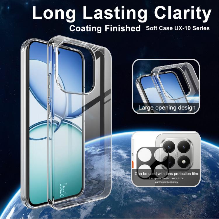 For Xiaomi 15T 5G imak UX-10 Series Transparent Shockproof TPU Phone Case - Transparent