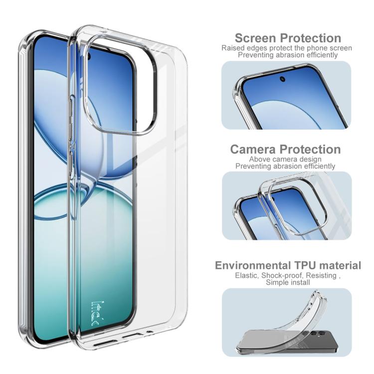 For Xiaomi 15T 5G imak UX-10 Series Transparent Shockproof TPU Phone Case - Transparent