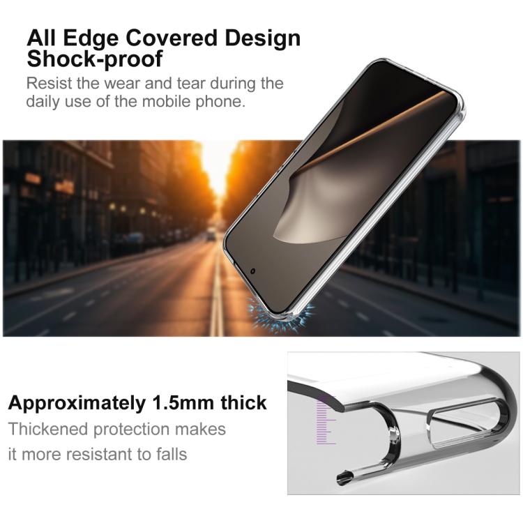 For Xiaomi 15T Pro 5G imak UX-10 Series Transparent Shockproof TPU Phone Case - Transparent