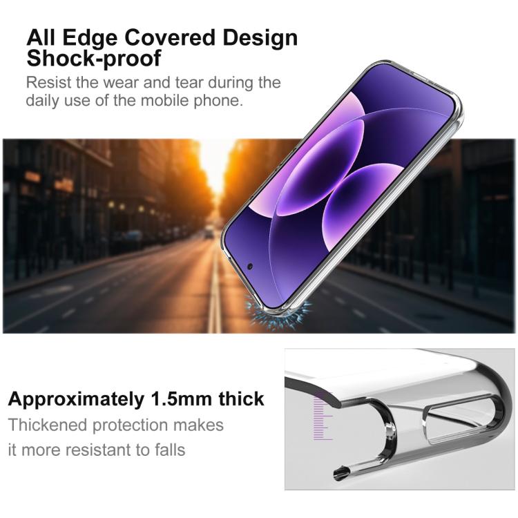 For Xiaomi 17 Pro imak UX-10 Series Transparent Shockproof TPU Phone Case - Transparent