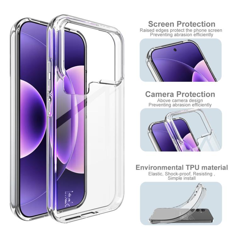 For Xiaomi 17 Pro imak UX-10 Series Transparent Shockproof TPU Phone Case - Transparent