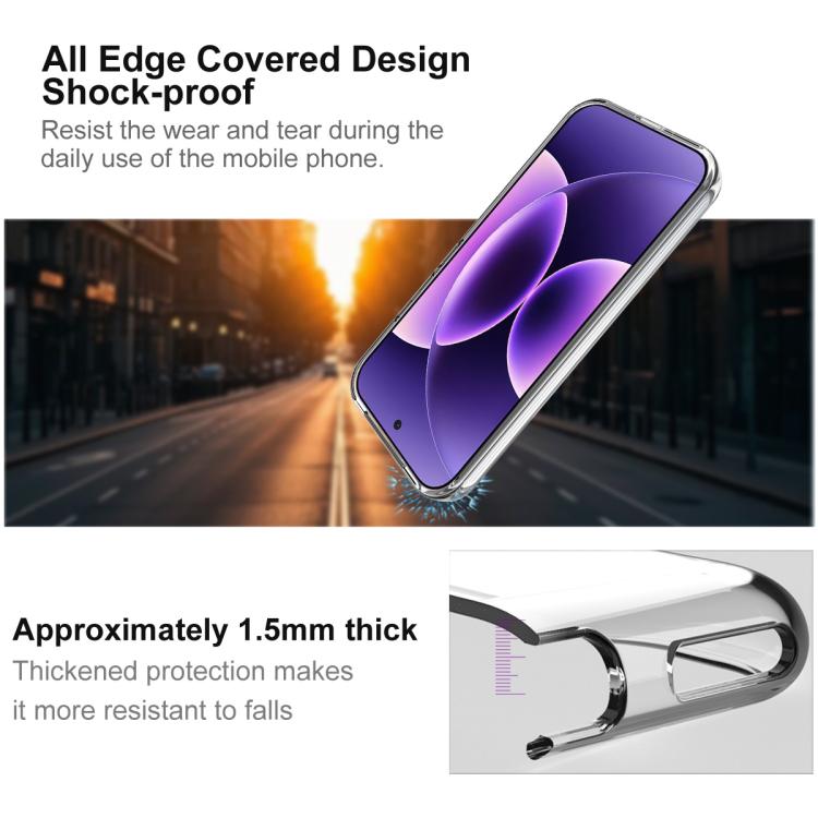 For Xiaomi 17 Pro Max imak UX-10 Series Transparent Shockproof TPU Phone Case - Transparent