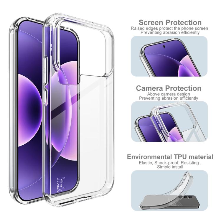 For Xiaomi 17 Pro Max imak UX-10 Series Transparent Shockproof TPU Phone Case - Transparent