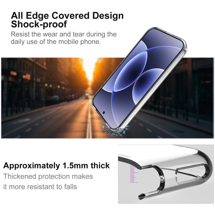 For Xiaomi 17 imak UX-10 Series Transparent Shockproof TPU Phone Case - Transparent