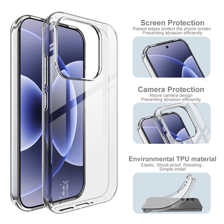 For Xiaomi 17 imak UX-10 Series Transparent Shockproof TPU Phone Case - Transparent