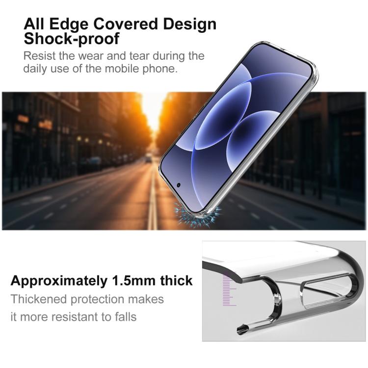 For Xiaomi 17T 5G imak UX-10 Series Transparent Shockproof TPU Phone Case - Transparent