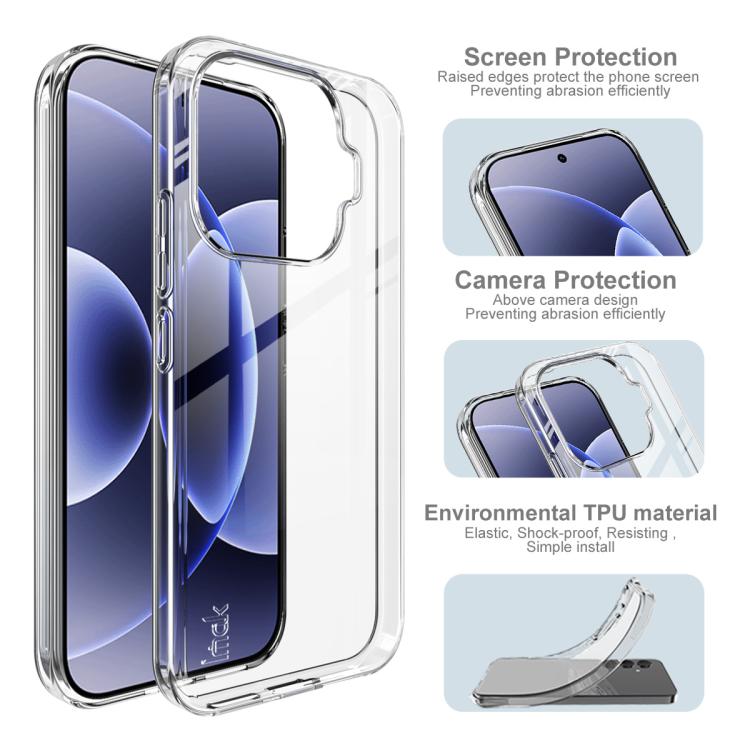 For Xiaomi 17T 5G imak UX-10 Series Transparent Shockproof TPU Phone Case - Transparent