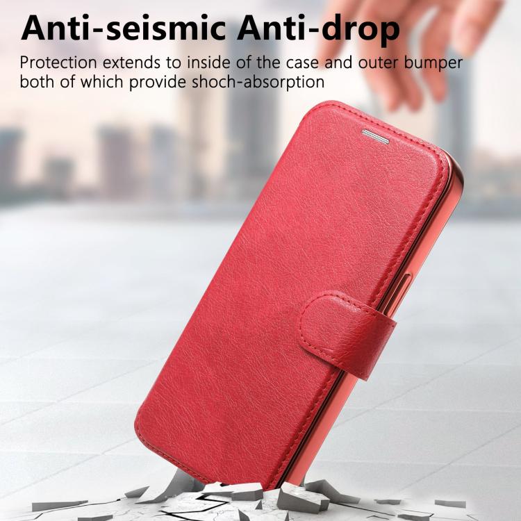 For iPhone Air Splitable Electroplated MagSafe RFID Anti-theft Leather Phone Case with Lens Film