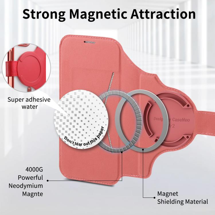 For iPhone Air Splitable Electroplated MagSafe RFID Anti-theft Leather Phone Case with Lens Film