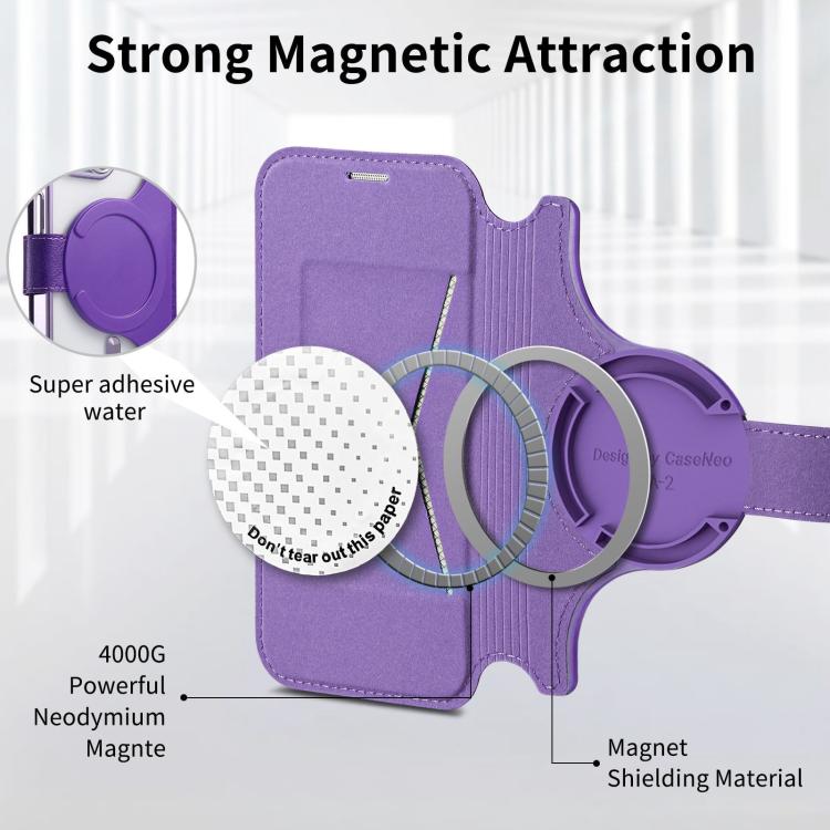 For iPhone 16 Pro Max Splitable Electroplated MagSafe RFID Anti-theft Leather Phone Case with Lens Film