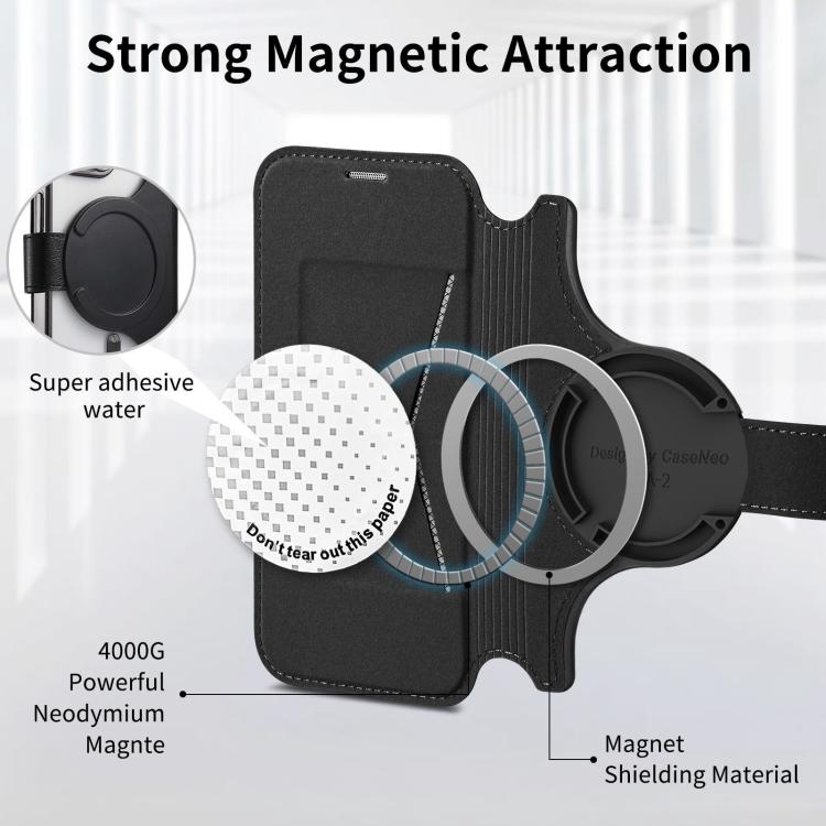 For iPhone 16 Pro Max Splitable Electroplated MagSafe RFID Anti-theft Leather Phone Case with Lens Film