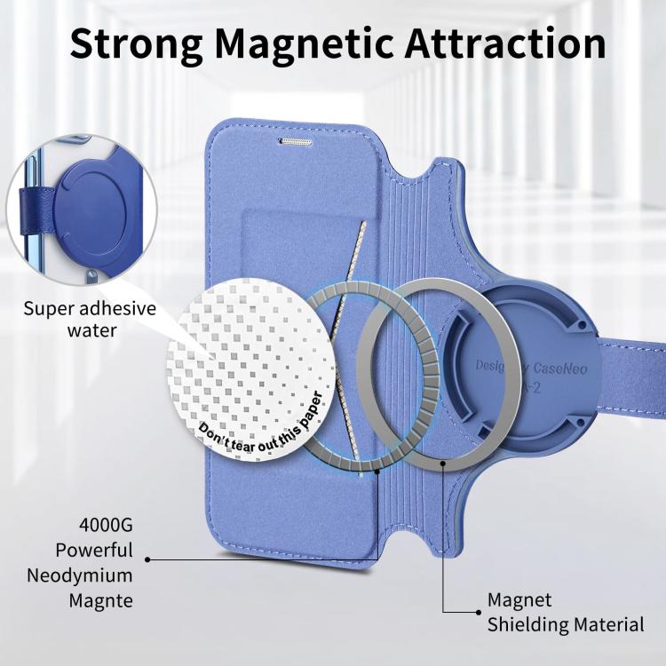 For iPhone 16 Splitable Electroplated MagSafe RFID Anti-theft Leather Phone Case with Lens Film