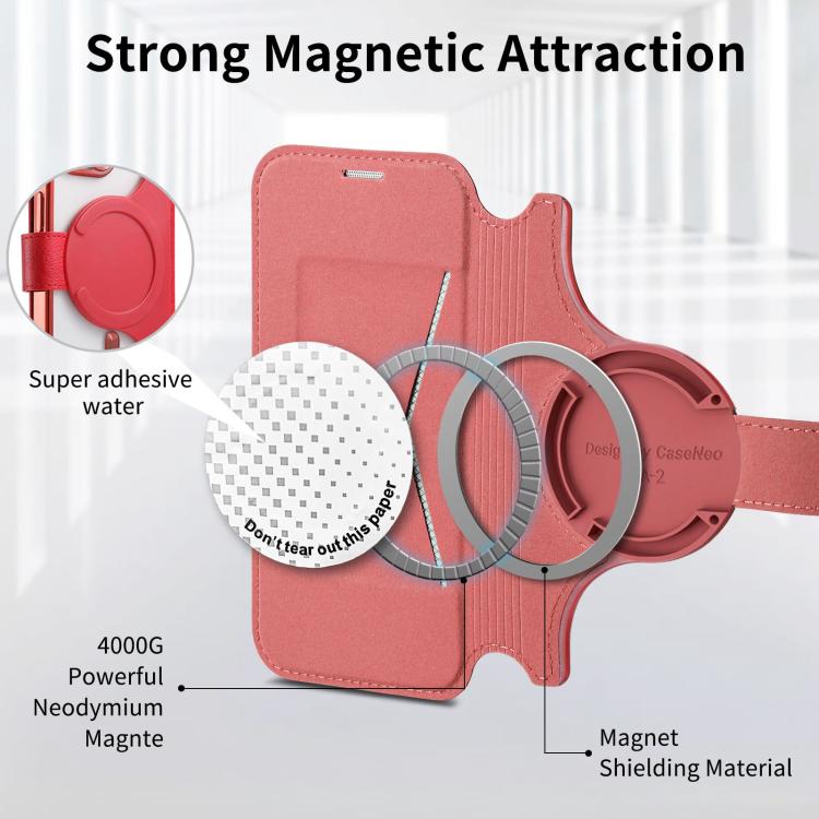 For iPhone 16 Splitable Electroplated MagSafe RFID Anti-theft Leather Phone Case with Lens Film