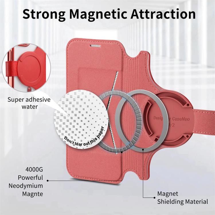 For iPhone 17e / 16e Splitable Electroplated MagSafe RFID Anti-theft Leather Phone Case with Lens Film