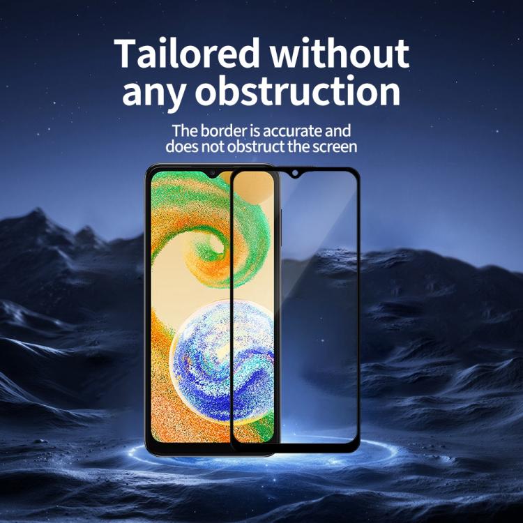 For Samsung Galaxy A04 / A04e / A04s Do As You Wish Silk Screen Printed HD Tempered Glass Film - Black