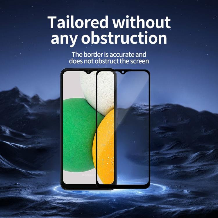 For Samsung Galaxy A03 / A03s Do As You Wish Silk Screen Printed HD Tempered Glass Film - Black