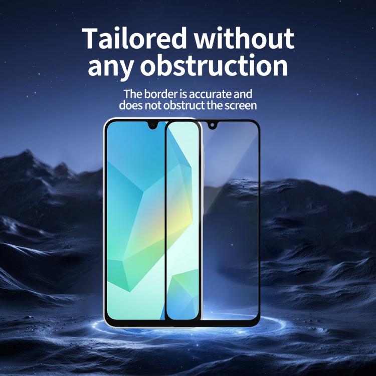 For Samsung Galaxy A16 5G / 4G Do As You Wish Silk Screen Printed HD Tempered Glass Film - Black