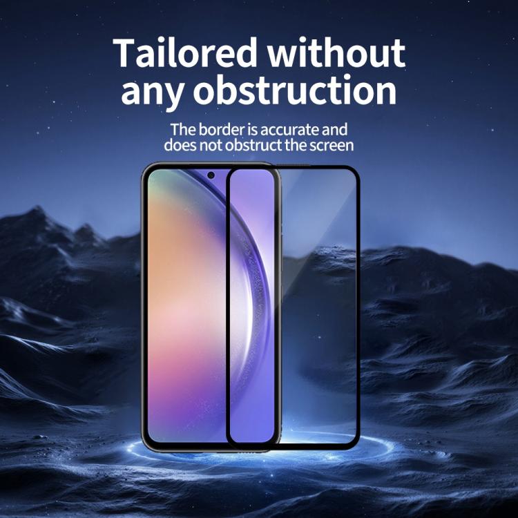 For Samsung Galaxy A54 5G Do As You Wish Silk Screen Printed HD Tempered Glass Film - Black