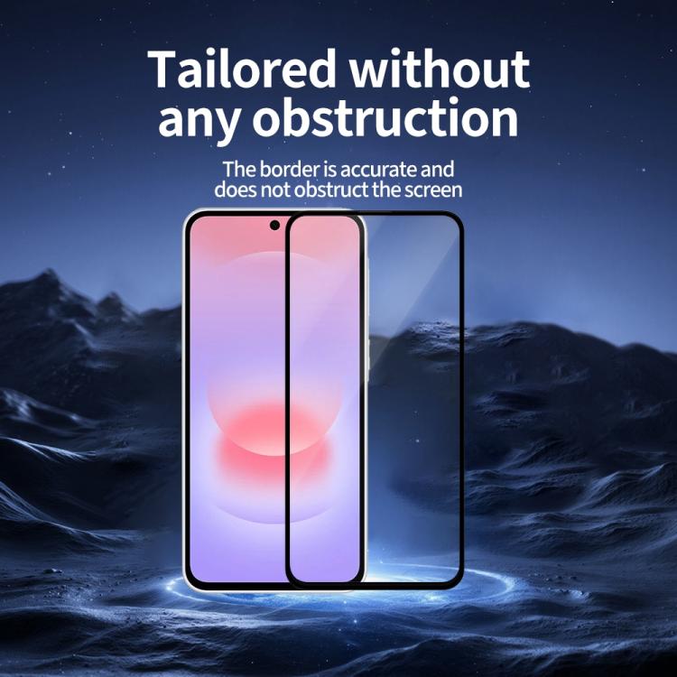 For Samsung Galaxy A37 5G Do As You Wish Silk Screen Printed HD Tempered Glass Film - Black
