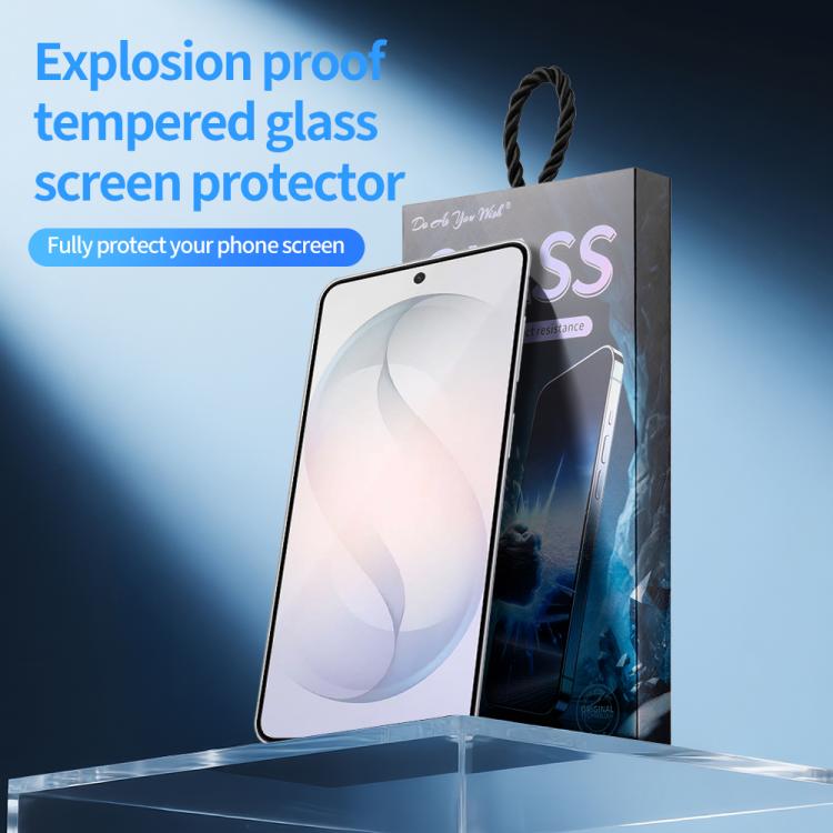 For Samsung Galaxy S26 5G Do As You Wish Silk Screen Printed HD Tempered Glass Film - Black