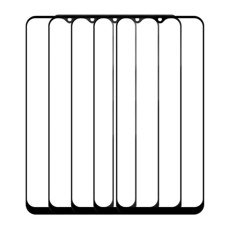 For Samsung Galaxy A22 5G 5pcs / Pack Do As You Wish Silk Screen Printed HD Tempered Glass Film - Black