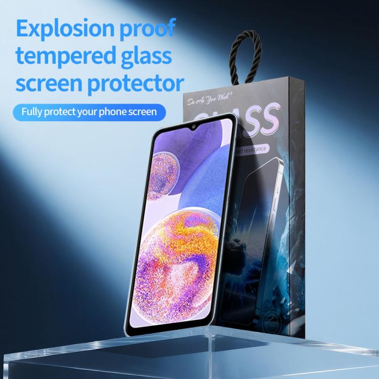For Samsung Galaxy A23 5G / 4G 5pcs / Pack Do As You Wish Silk Screen Printed HD Tempered Glass Film - Black