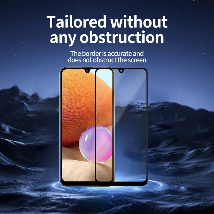 For Samsung Galaxy A31 / A32 4G 5pcs / Pack Do As You Wish Silk Screen Printed HD Tempered Glass Film - Black
