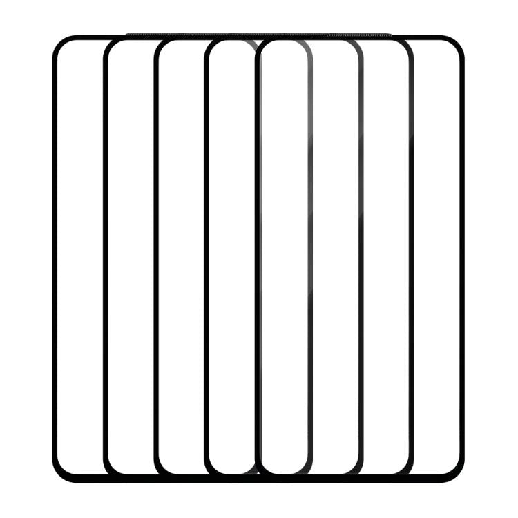For Samsung Galaxy A35 5G 5pcs / Pack Do As You Wish Silk Screen Printed HD Tempered Glass Film - Black
