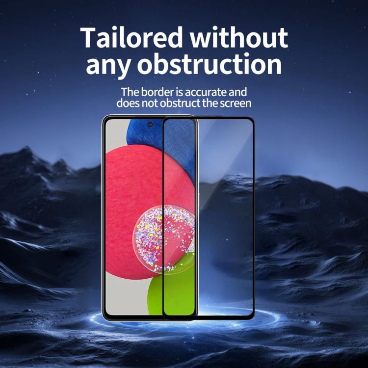 For Samsung Galaxy A52s 5G 5pcs / Pack Do As You Wish Silk Screen Printed HD Tempered Glass Film - Black