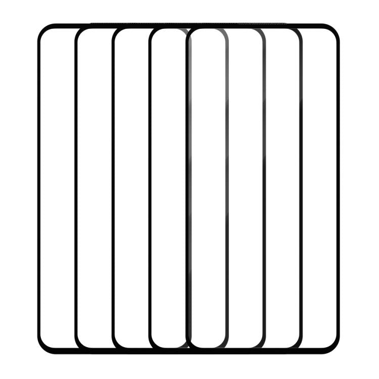 For Samsung Galaxy A55 5G 5pcs / Pack Do As You Wish Silk Screen Printed HD Tempered Glass Film - Black