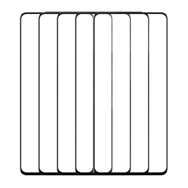 For Samsung Galaxy A73 5pcs / Pack Do As You Wish Silk Screen Printed HD Tempered Glass Film - Black
