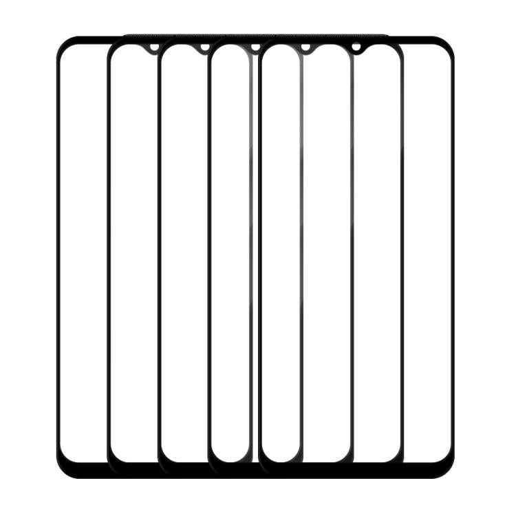 For Samsung Galaxy A14 / Jump 3 5pcs / Pack Do As You Wish Silk Screen Printed HD Tempered Glass Film - Black