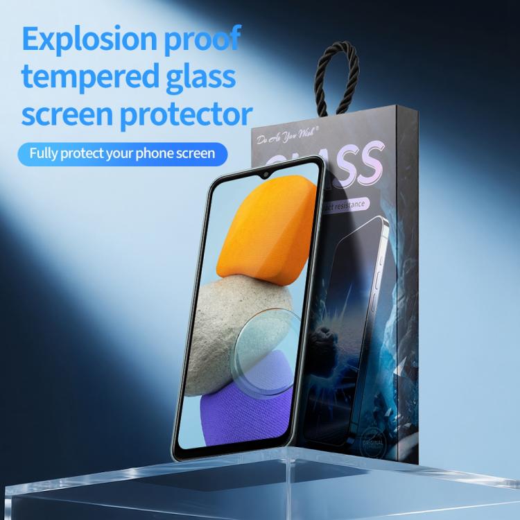 For Samsung Galaxy M23 5pcs / Pack Do As You Wish Silk Screen Printed HD Tempered Glass Film - Black