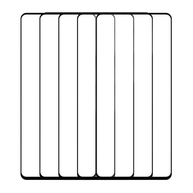 For Samsung Galaxy M51 / M52 5G 5pcs / Pack Do As You Wish Silk Screen Printed HD Tempered Glass Film - Black