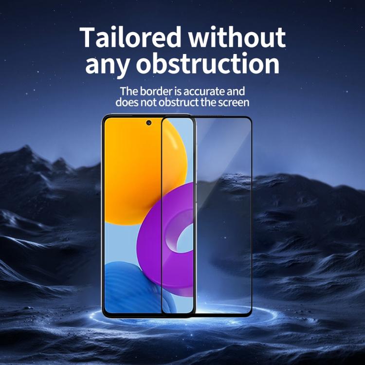 For Samsung Galaxy M51 / M52 5G 5pcs / Pack Do As You Wish Silk Screen Printed HD Tempered Glass Film - Black