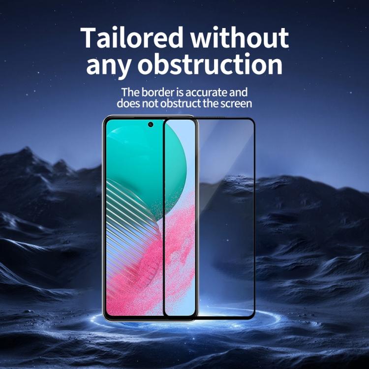 For Samsung Galaxy M54 5G 5pcs / Pack Do As You Wish Silk Screen Printed HD Tempered Glass Film - Black