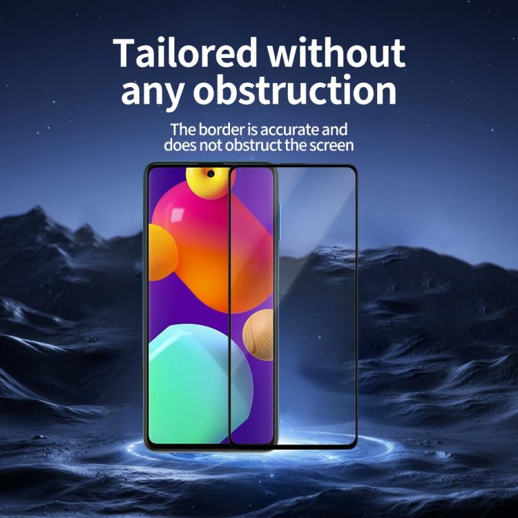 For Samsung Galaxy M62 5pcs / Pack Do As You Wish Silk Screen Printed HD Tempered Glass Film - Black