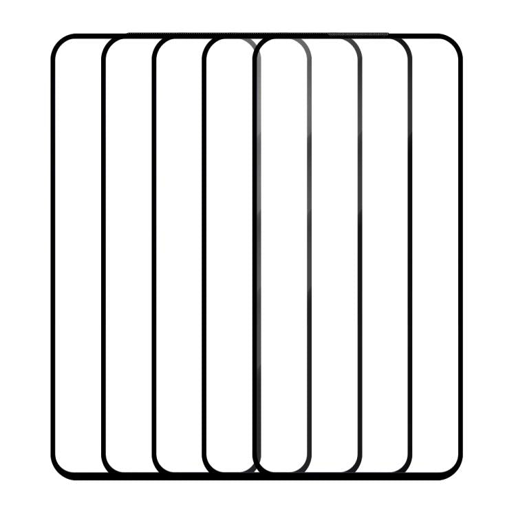For Samsung Galaxy S23 FE 5G 5pcs / Pack Do As You Wish Silk Screen Printed HD Tempered Glass Film - Black