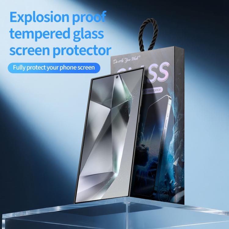 For Samsung Galaxy S24 Ultra 5G 5pcs / Pack Do As You Wish Silk Screen Printed HD Tempered Glass Film - Black